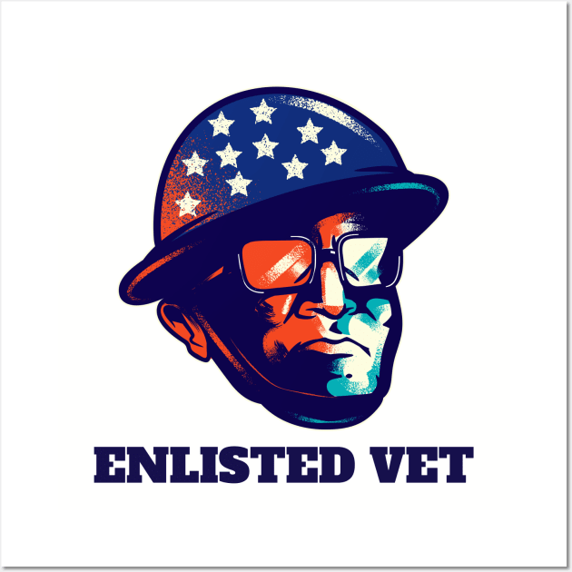 Enlisted Vet Wall Art by CZ'sTees